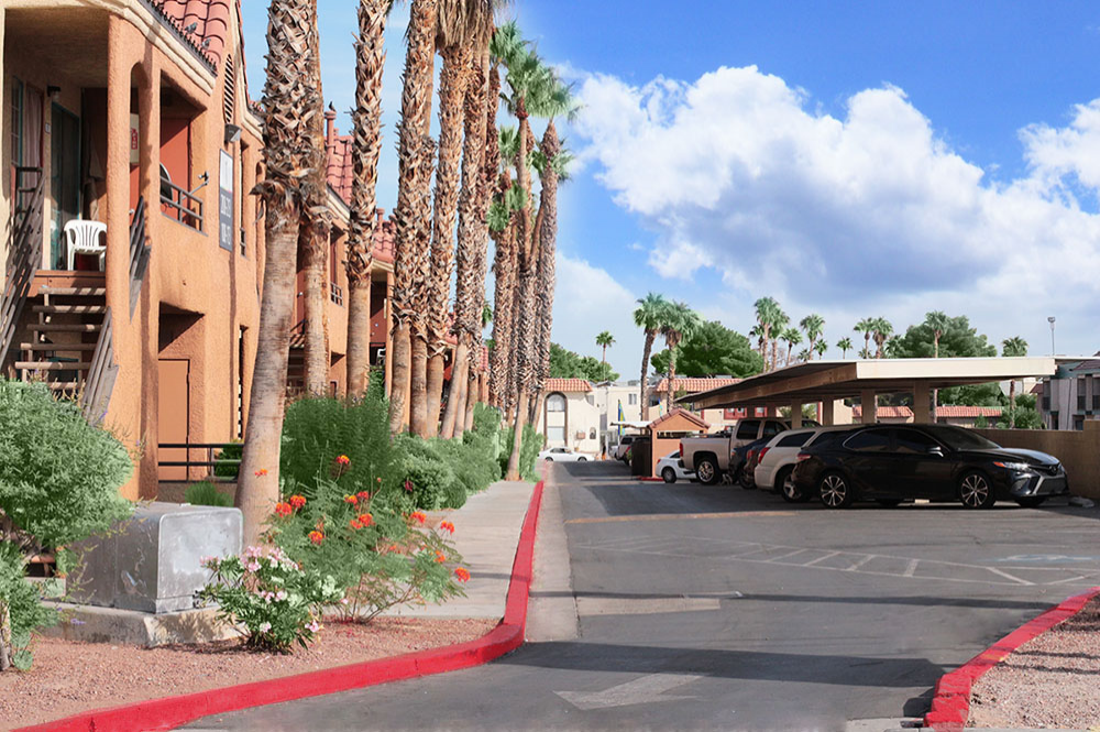 This image is the visual representation of Exteriors 21 in Ciel Apartment Homes Apartments.
