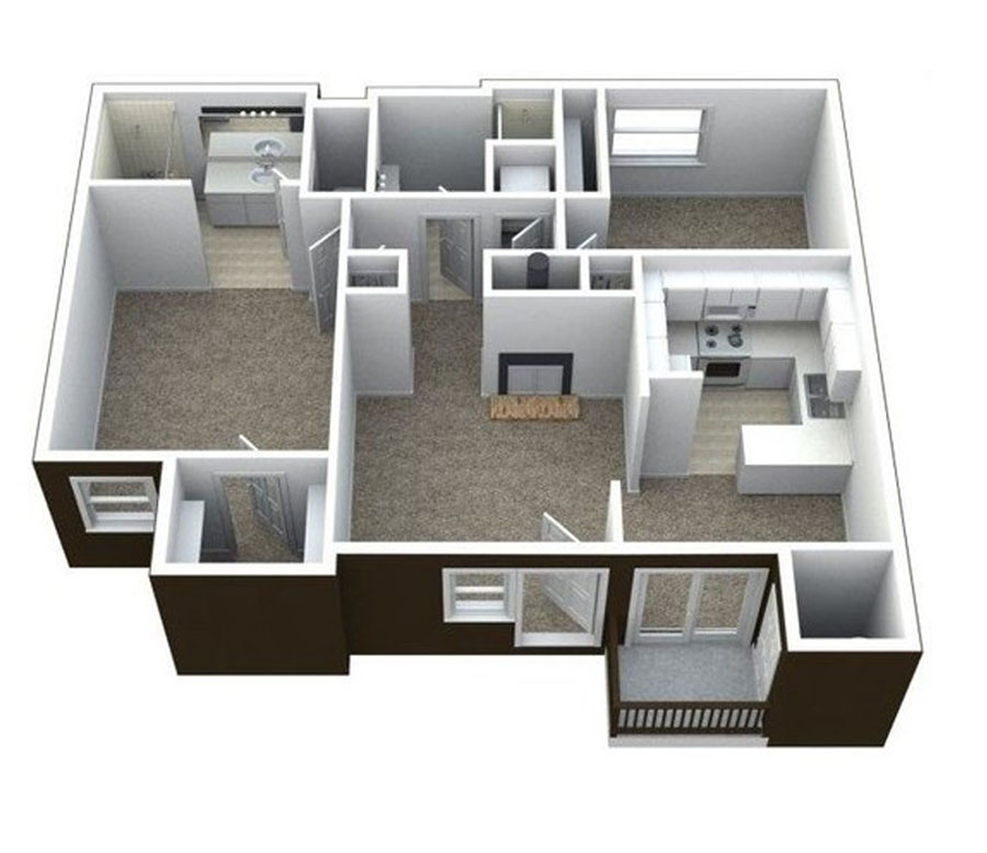 5155 Escondido St. 3D image of Ciel Apartments This image is the visual 3D representation of 5155 Escondido St. in Ciel Apartments.